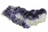 Cubic Purple Fluorite with Phantoms - China #161564-1